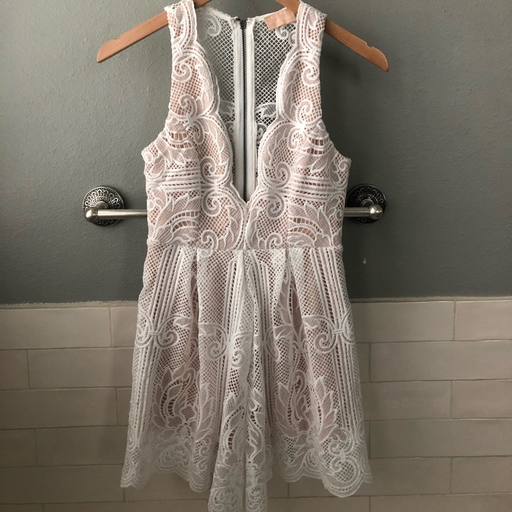 Ivory and nude romper - Bought from Free People